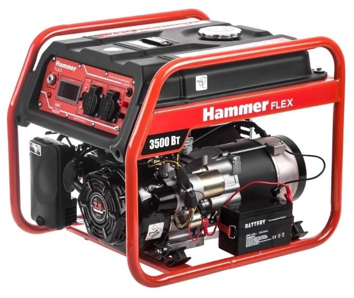 Бензиновый генератор Hammer GN4000E (3200 Вт) от компании MetSnab - фото 1