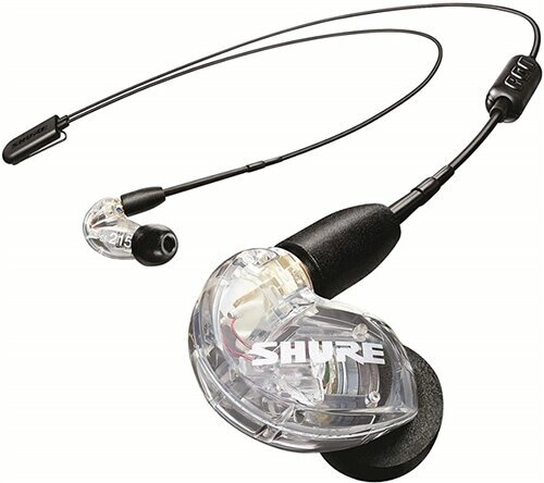 Беспроводные наушники с микрофоном Shure SE215 Clear (SE215-CL+BT2-EFS) от компании MetSnab - фото 1