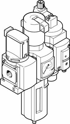 Блок подготовки воздуха, комбинация Festo MSB4-1/4:C3:J120:D14-WP от компании MetSnab - фото 1