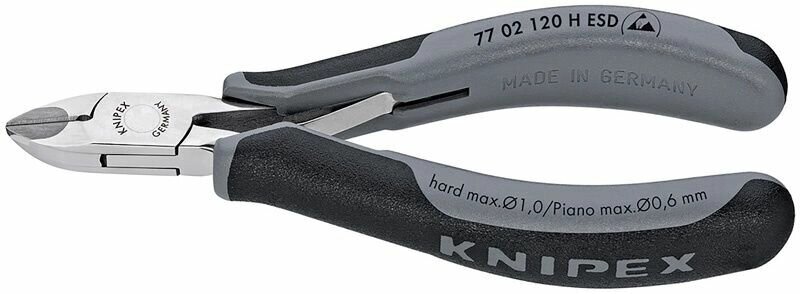 Бокорезы KNIPEX KN-7702120HESD, для электроники антистатические, 120 mm от компании MetSnab - фото 1