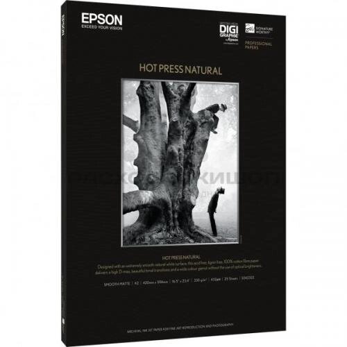 Бумага для принтера А3+ Epson Fine Art Paper Hot Press Natural 25 листов (C13S042320) от компании MetSnab - фото 1