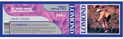 Бумага широкоформатная Lomond 1208014 Пленка LOMOND XL Vinyl White Self-Adhesive Film - самоклеящийся винил (бумажная от компании MetSnab - фото 1