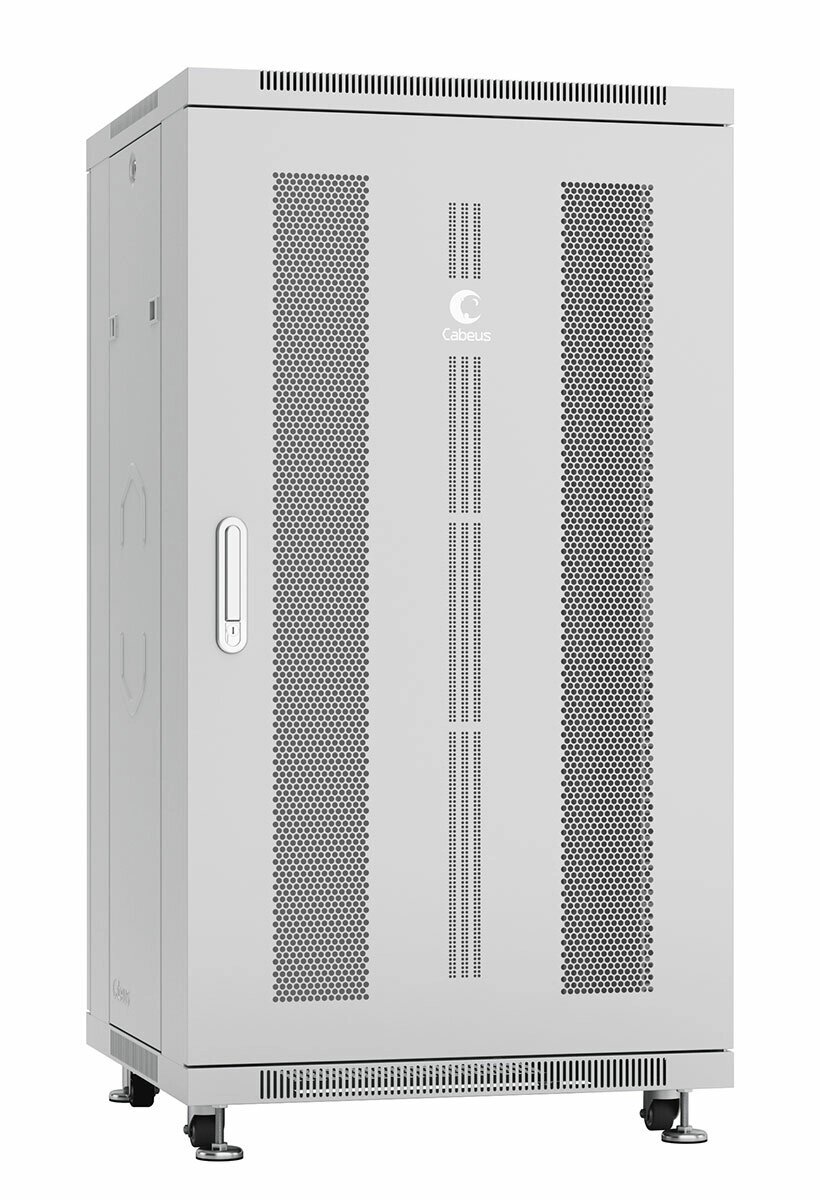 Cabeus ND-05C-22U60/80 Шкаф телекоммуникационный 19quot; напольный 22U 600x800x1166mm (ШхГхВ), передняя дверь с от компании MetSnab - фото 1