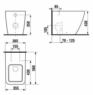 Чаша унитаза напольная Jika Pure 823424000 от компании MetSnab - фото 1