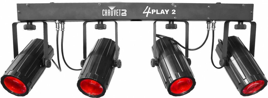 Chauvet-DJ 4 Play2 комплект из 4 светодиодных эффектов `лунный цветок` на Т-образной перекладине от компании MetSnab - фото 1