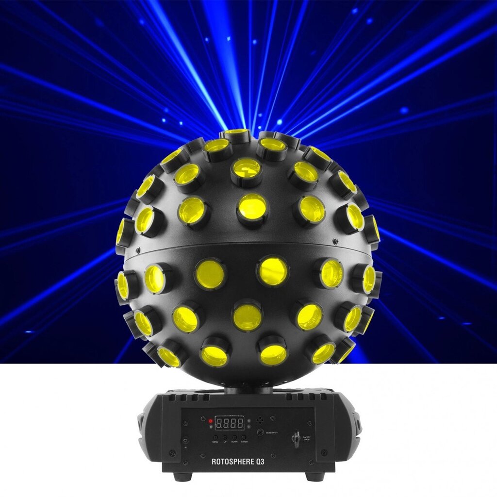 CHAUVET Rotosphere Q3 светодиодный эффект зеркального шара. от компании MetSnab - фото 1