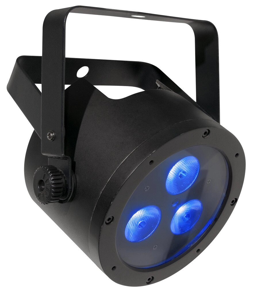 CHAUVET Slim Par Quad 3 IRC светодиодный прожектор направленного света типа PAR. 3х5Вт RGBA-светодиода, 4/9 каналов от компании MetSnab - фото 1