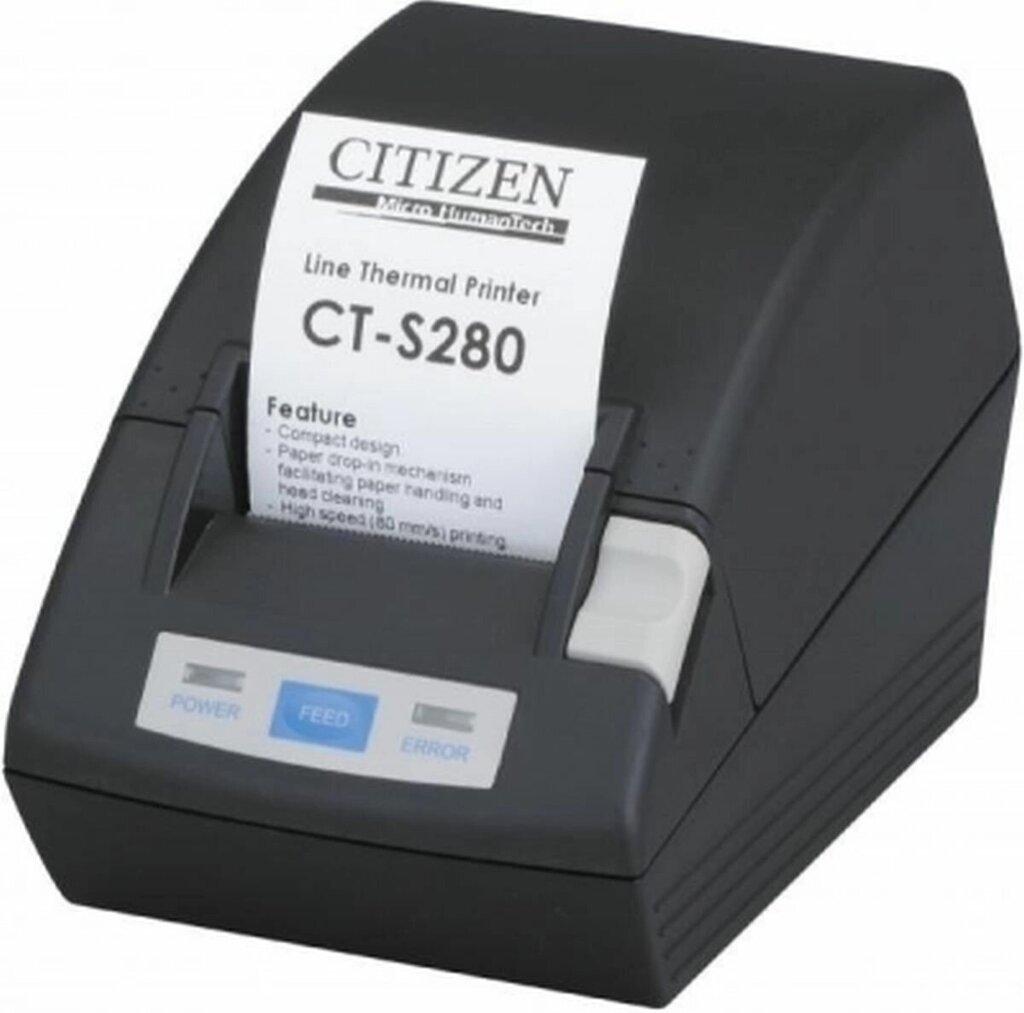 Чековый принтер Citizen CT-S280, Parallel, черный (CTS280PAEBK) от компании MetSnab - фото 1