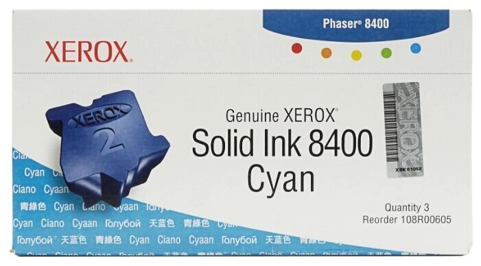 Чернила твердые XEROX Phaser 8400 (3 шт./уп.) синие CNL от компании MetSnab - фото 1