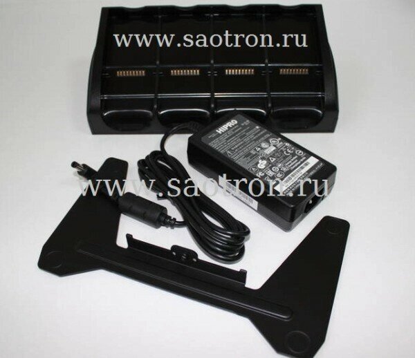 Четырехслотовое зарядное устройство sac9500-401ces для аккумуляторов mc95x0 (комплект с блоком питания) zebra / от компании MetSnab - фото 1