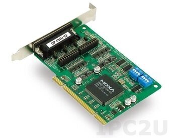 CP-134U-T 4-портовая плата RS-422/485 для шины Universal PCI, без кабеля, -40...+85с MOXA CP-134U-T от компании MetSnab - фото 1