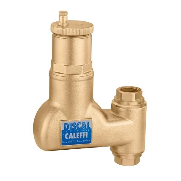 Деаэратор Caleffi Discal соединения с внутренней резьбой 3/4quot; для вертикальных трубопроводов от компании MetSnab - фото 1