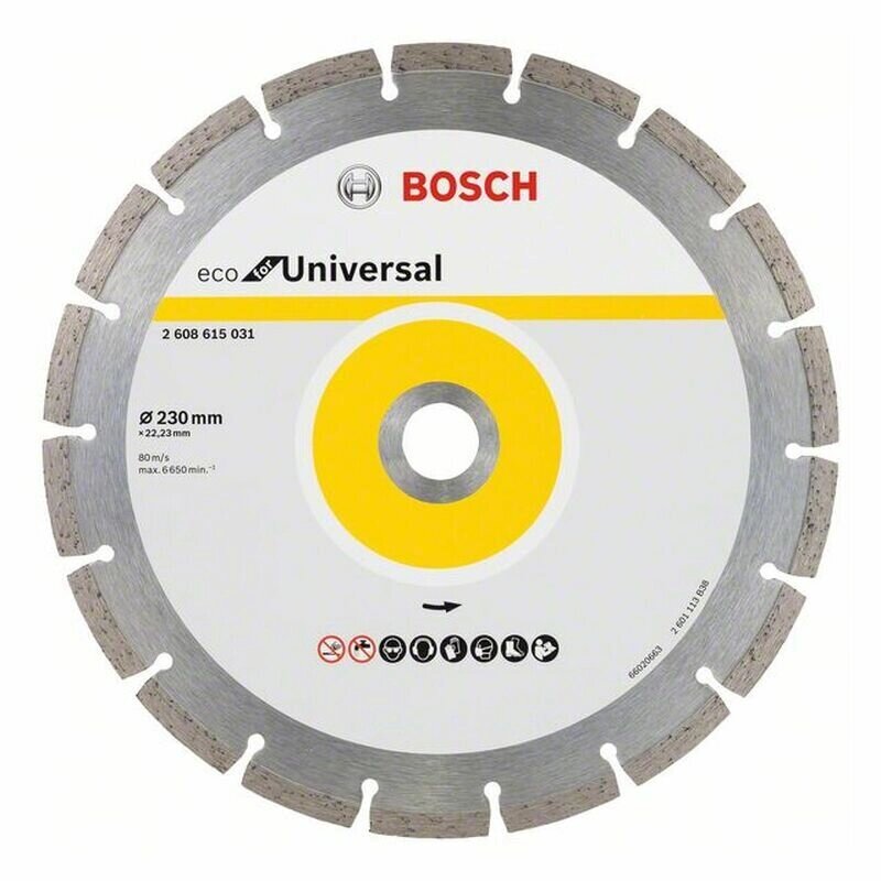 Диск алмазный BOSCH 2608615044 ECO Universal 230x22,23 мм, 10 шт. от компании MetSnab - фото 1