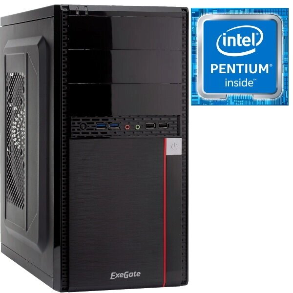 Для офиса TehPortal Офисный компьютер Intel Pentium G5400 12 Гб DDR4 1000 Гб HDD Intel HD Graphics DVD-RW ОС не от компании MetSnab - фото 1