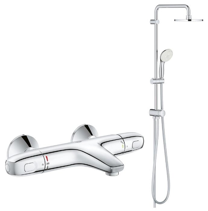 Душевая стойка Grohe New Tempesta 200 NB0034-1 хром от компании MetSnab - фото 1