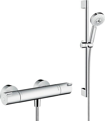 Душевой комплект Hansgrohe Ecostat 1001 CL ВМ 13211000 термостат + душевой гарнитур от компании MetSnab - фото 1