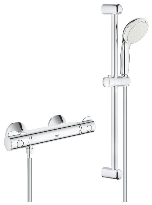 Душевой набор (гарнитур) Grohe Grohtherm 800 34565001 хром от компании MetSnab - фото 1