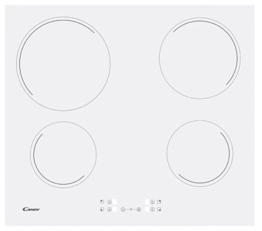 Электрическая варочная панель Candy CH 64 CCW от компании MetSnab - фото 1