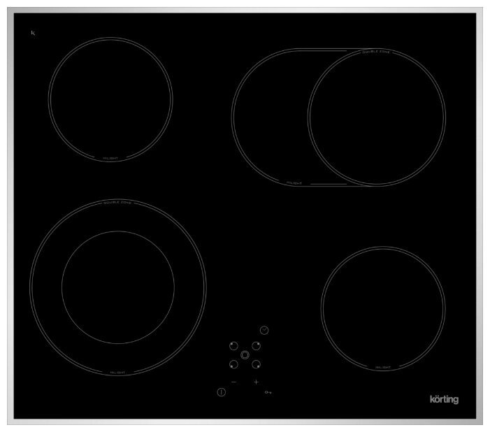 Электрическая варочная панель Korting HK 62051 X от компании MetSnab - фото 1