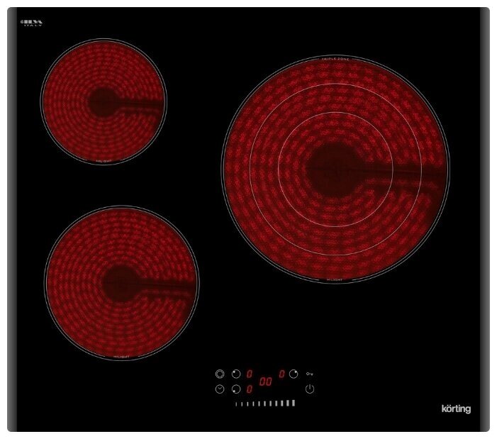Электрическая варочная панель Korting HK 6351 B3 от компании MetSnab - фото 1