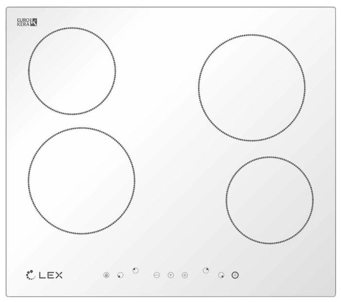 Электрическая варочная панель LEX EVH 640 WH от компании MetSnab - фото 1
