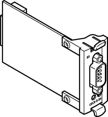 Электрический интерфейс Festo CECX-S-S4 от компании MetSnab - фото 1