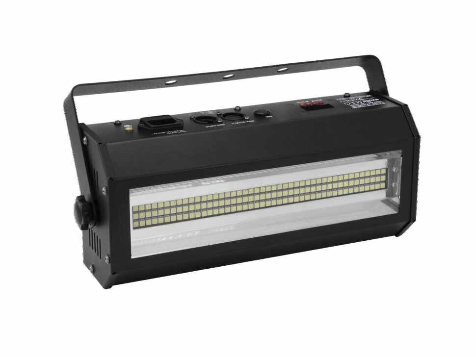 EUROLITE LED Strobe SMD PRO 132x5050 DMX светодиодный стробоскоп с управлением DMX. Размеры: 34,6х8,9х18,5 см. Вес 2,3 от компании MetSnab - фото 1