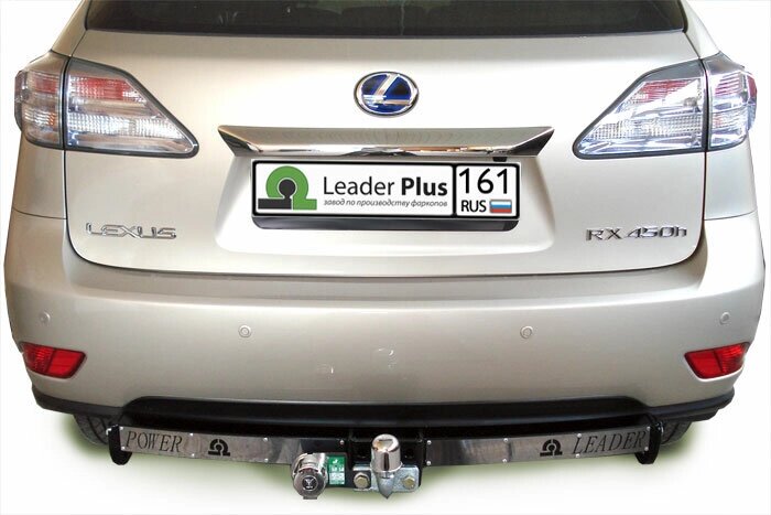 Фаркоп Лидер Плюс для LEXUS RX 270/350/450 2009-2015 (С нерж. Пластиной) от компании MetSnab - фото 1