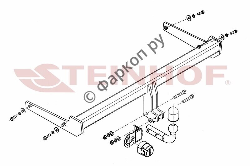 Фаркоп Steinhof для VW Passat (4D/Kombi) 2010-2014 от компании MetSnab - фото 1