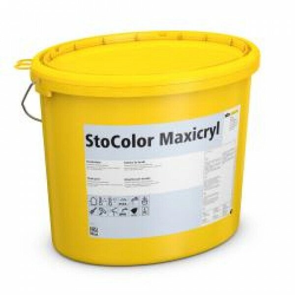 Фасадная краска матовая StoColor Maxicryl ведро 15 л от компании MetSnab - фото 1