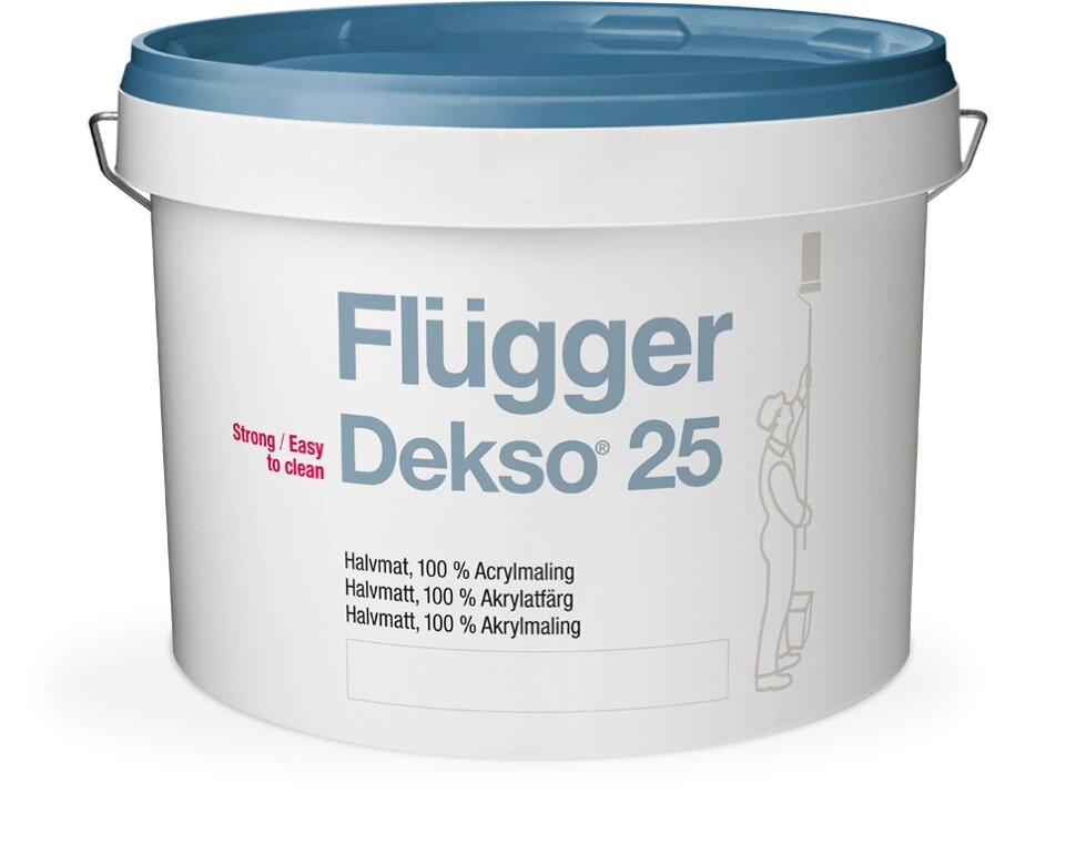 Flugger Dekso 25 | Флюгер Дексо 25 Краска суперстойкая полуматовая (9,1 л.) от компании MetSnab - фото 1