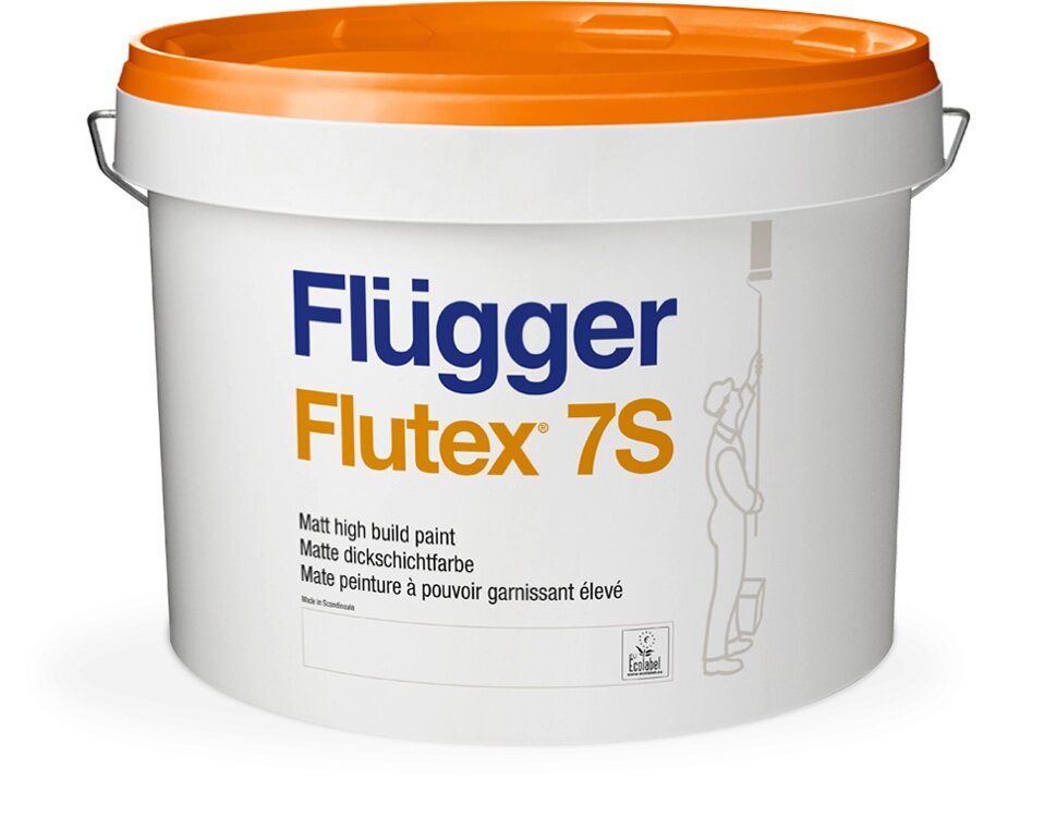 Flugger Flutex 7S | Флюгер Флютекс 7S ПВА-модифицированная латексная краска (9,1 л.) от компании MetSnab - фото 1