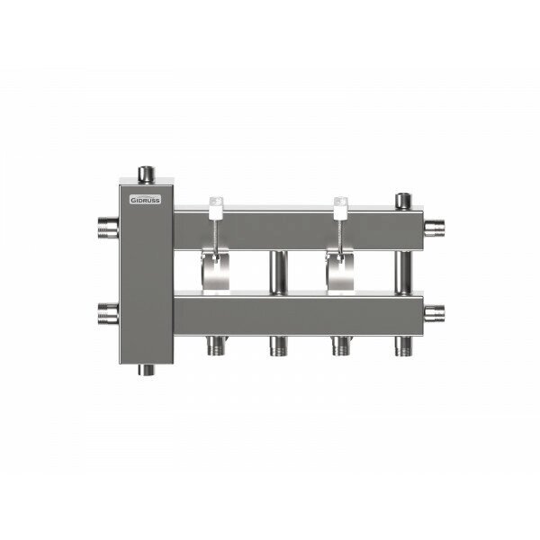 Gidruss Балансировочный коллектор компактного исполнения BMKSS-60-3D из нержавеющей стали от компании MetSnab - фото 1