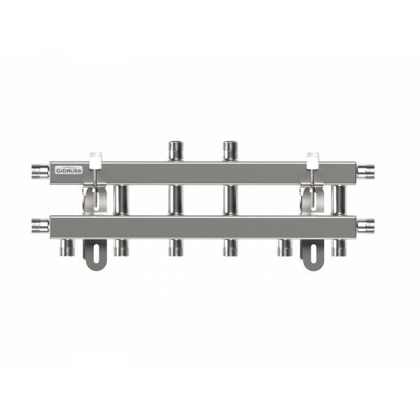 Gidruss Модульный коллектор из нерж. стали MKSS-40-5V вертикального исполнения от компании MetSnab - фото 1