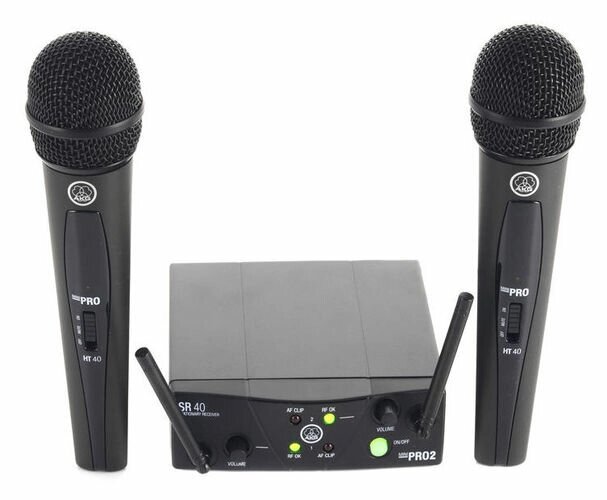 Готовый комплект радиосистемы AKG WMS40MINI2 Dual Vocal от компании MetSnab - фото 1