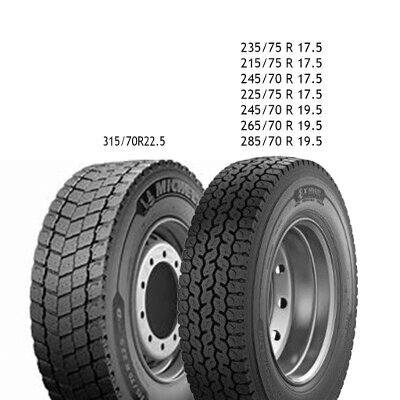 Грузовые шины Michelin MULTI D 235/75 R17.5 TL 132/130 M Магистральная M+S Ведущая от компании MetSnab - фото 1