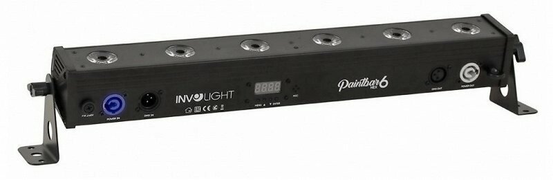 INVOLIGHT PAINTBAR HEX6 - LED панель, 6 шт. х 12 Вт RGBWA+UV, DMX-512 от компании MetSnab - фото 1