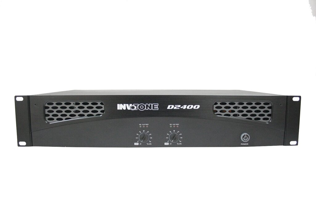 INVOTONE D2400 цифровой двухканальный усилитель мощности, 2x240 Вт RMS/8 Ом, 2x400 Вт RMS/4 Ом от компании MetSnab - фото 1