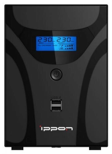 Источник бесперебойного питания Ippon Smart Power Pro II 1200 1005583 720Вт, 1200ВА, черный от компании MetSnab - фото 1