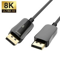 Кабель DisplayPort 1.4 (Дисплей порт) - DisplayPort Optical Fiber 8K Pro-HD 10 метров от компании MetSnab - фото 1