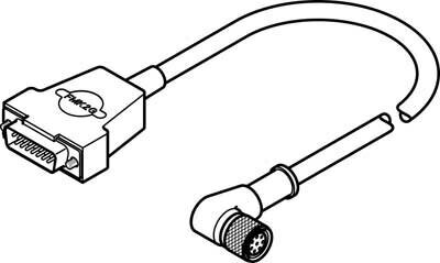 Кабель кодирующего устройства Festo NEBM-M12W8-E-10-N-R3G8 от компании MetSnab - фото 1