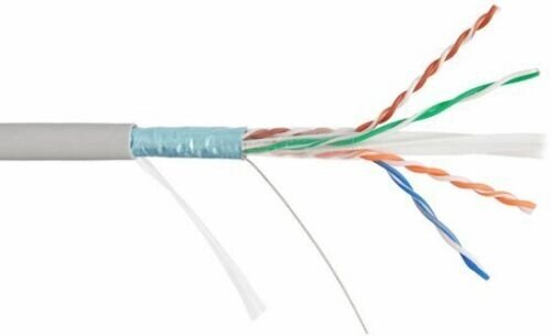 Кабель NikoMax NKL 4240A-GY F/UTP 4 пары, Кат. 6, внутренний, PVC, 23 AWG, одножильный, 250МГц, серый, 305м от компании MetSnab - фото 1