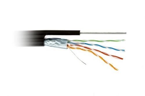 Кабель витая пара FTP 5e кат. 4 пары Cabeus FTP-4P-Cat. 5e-SOLID-ST-OUT (305м) 0,5мм (24 AWG), одножильный, out,(+60 C от компании MetSnab - фото 1