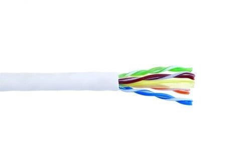 Кабель витая пара UTP 6 кат. 4 пары Eurolan 19C-U6-02WT-B305 с филлером, 23AWG, ПВХ (305 м) от компании MetSnab - фото 1