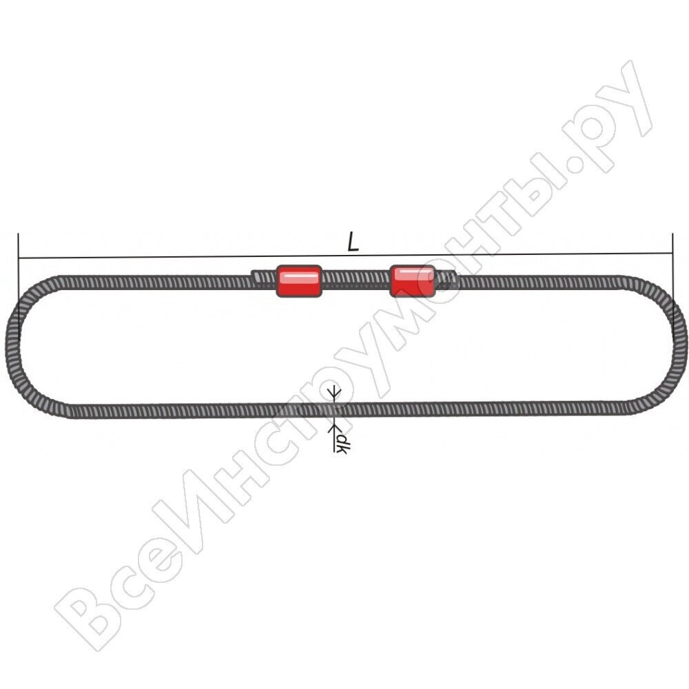 Канатный кольцевой строп КантаПлюс оСКК-10,0/5,0м от компании MetSnab - фото 1
