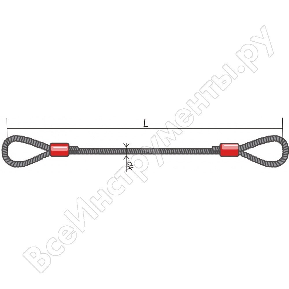 Канатный петлевой строп КантаПлюс оСКП-8,0/8,0м от компании MetSnab - фото 1