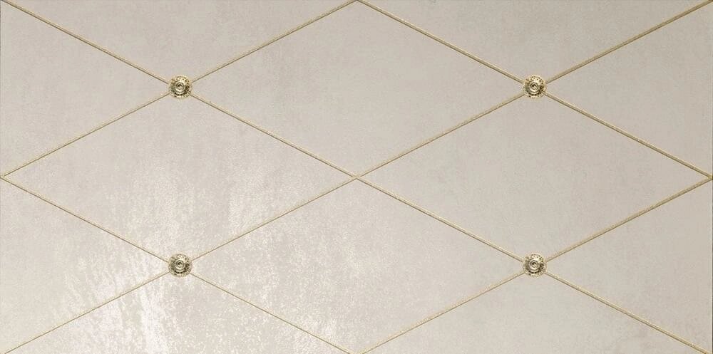 Керамическая плитка Petracers Ad Maiora Rhombus Fregio Oro Su Beige 50x100 от компании MetSnab - фото 1