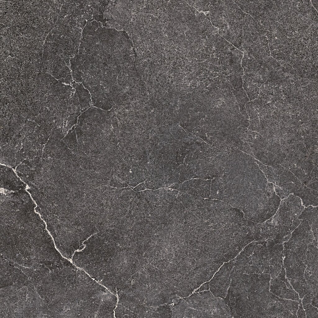 Керамогранит Kerlite Lithos Carbon Bocciardata Rett 90x90 матовый от компании MetSnab - фото 1