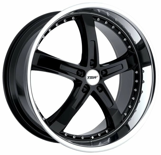 Колесный диск TSW Jarama 8x18/5x112 D72 ET32 Gloss Black от компании MetSnab - фото 1