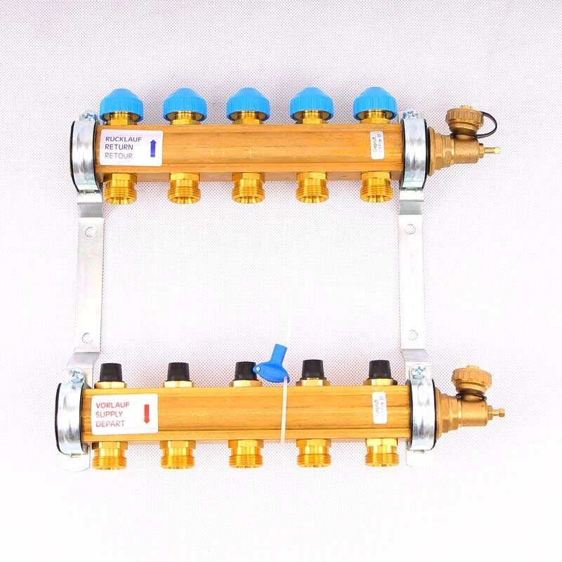 Колл. группа WATTS HKV 1quot;x3/4quot; ЕК 5 выходов с термостатом от компании MetSnab - фото 1